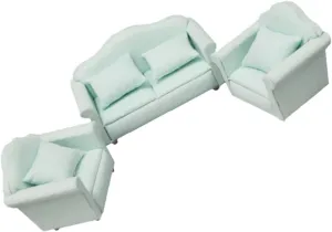 1 Set Mini Scene Sofa for Kids Pillow Cute Miniature Furniture Tiny House Decor Kids Play House Accessories
