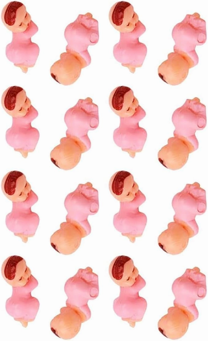 100Pcs Bath Fun Doll Shapes for Bathtub Playtime Pink Girl Characters Birthday