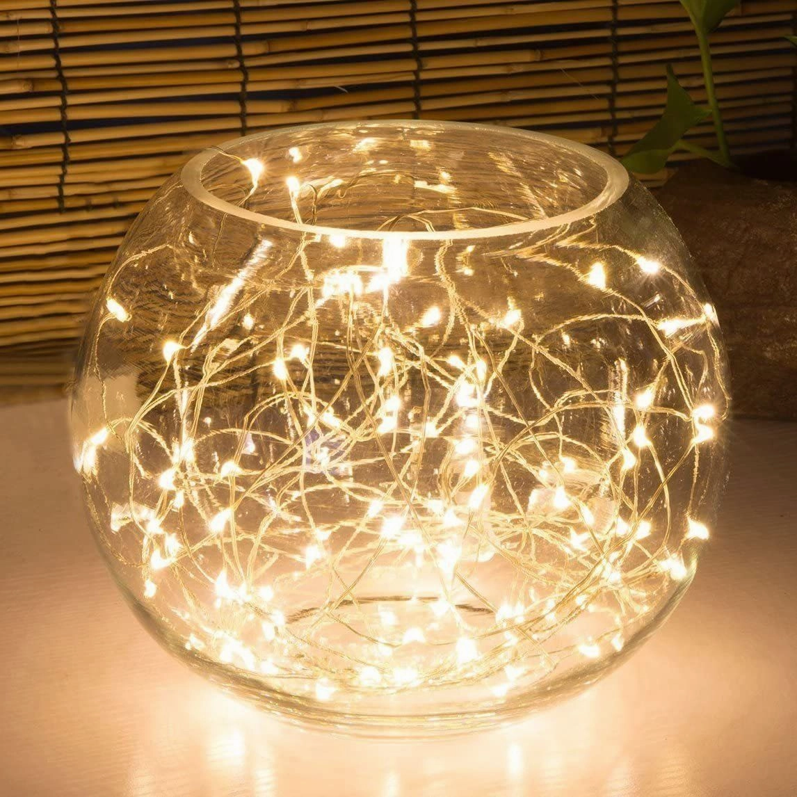 16.5ft 50 Yellow LED Copper Wire String Fairy Lights