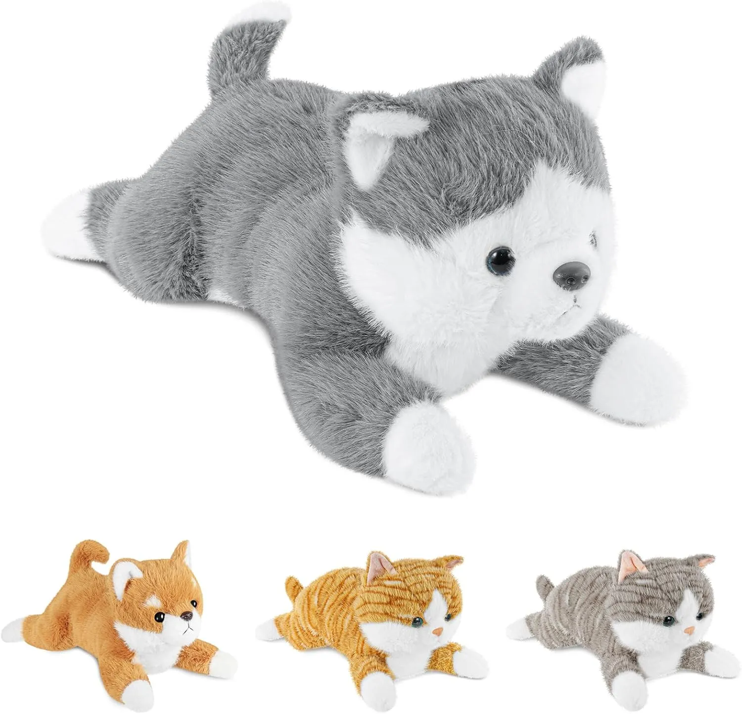 19Inch 3 Pounds Dog Weighted Stuffed Animals, Cute Realistic Puppy Stuffed Animal, Sensory Comfort Plush Throw Pillow Toy, Dog Plush Gift for Adults Kids Youth
