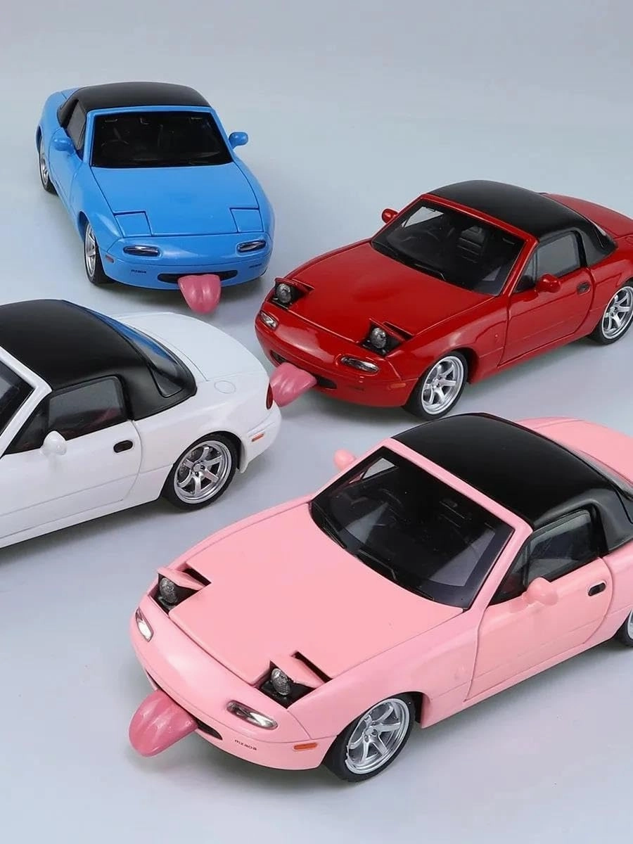 1:32 for MX5 MX-5 Alloy Scale Car Model Diecast Miniature Car Toy Vehicle Collection Children's Present(Pink)