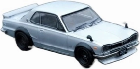 1 64 for Nissan GTR Silver Painting Alloy Car Models Collectible Ornaments Static Model for Gifts Simulation Vehicle Playset