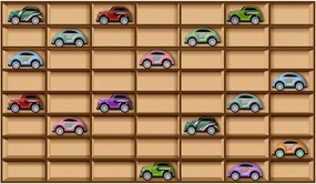 1 Pcs 56 Space Toy Car Display Case Wooden Wheels Shelf Wall Mounted Toy Car Storage Car Display Shelf Birthday Gift for Cars, Collectibles, Toy Figurines, Tiny Dolls, Shot Glasses