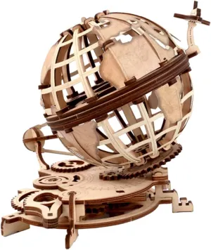 1set Creative Globe Puzzle Toy Self-assembly Educational Globe for Boys and Girls Students Beige Tabletop Decor Enhancing Hand-eye Coordination Learning about Geography