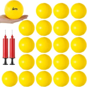20 Mini Volleyballs (4 with Pumps), Perfect for Pool, Beach, Or College Awards & Parties