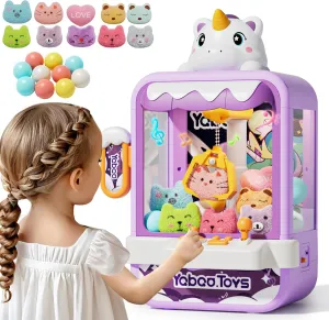 20 PCS Claw Machine for Kids Girls Boys with Sound, Vending Claw Machines Arcade Game Toys for Kids Girl Ages 3-4 4-6 4-8, Claw Machine Toys for 3 4 5 6 7 8 Years Old Girls