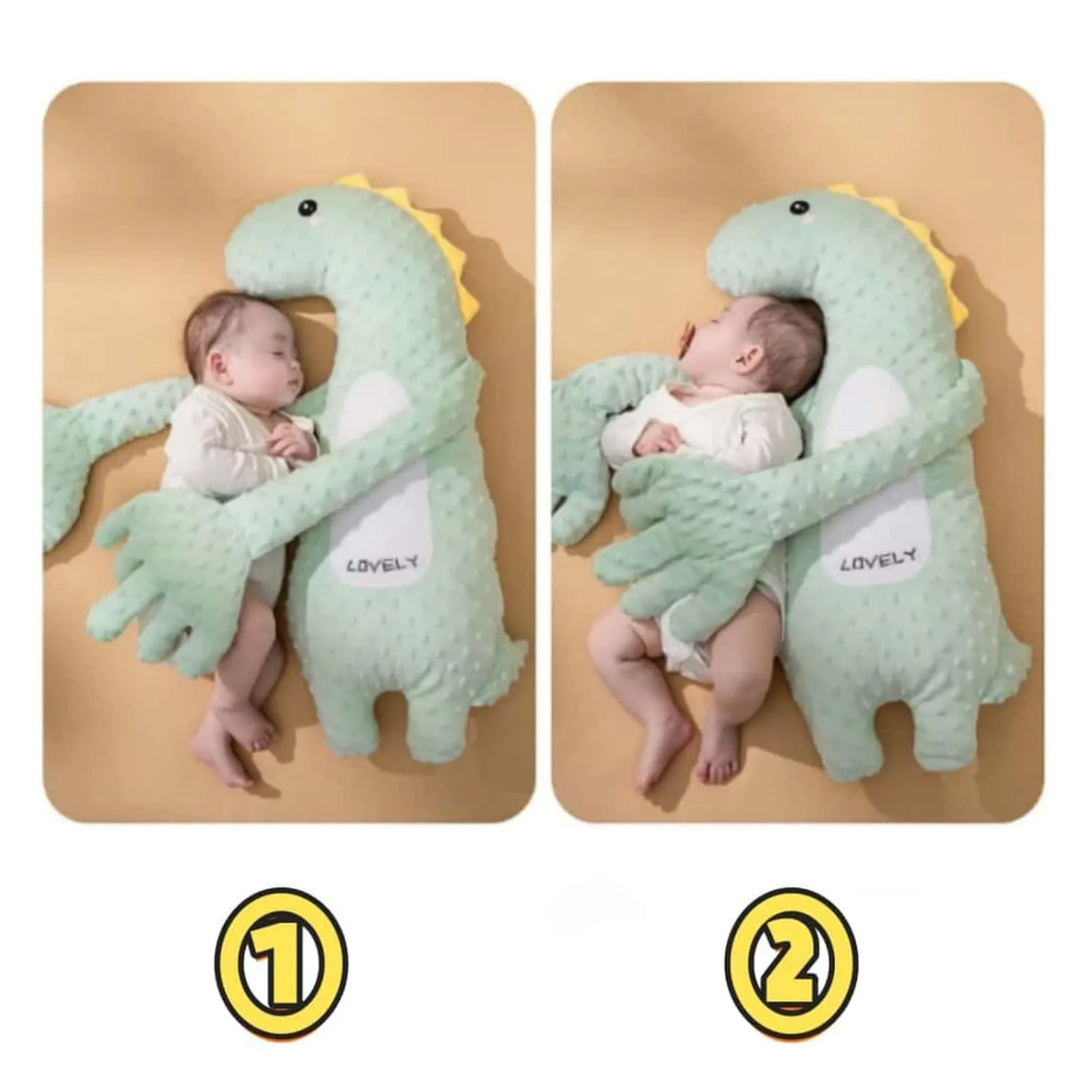 2025 Latest Model Baby Patter for Sleep, Cute Animal Styles Baby Sleep Automatic Beater, Slapping Toddler Pillows Newborn Calming Pillow (#Dinosaurs)