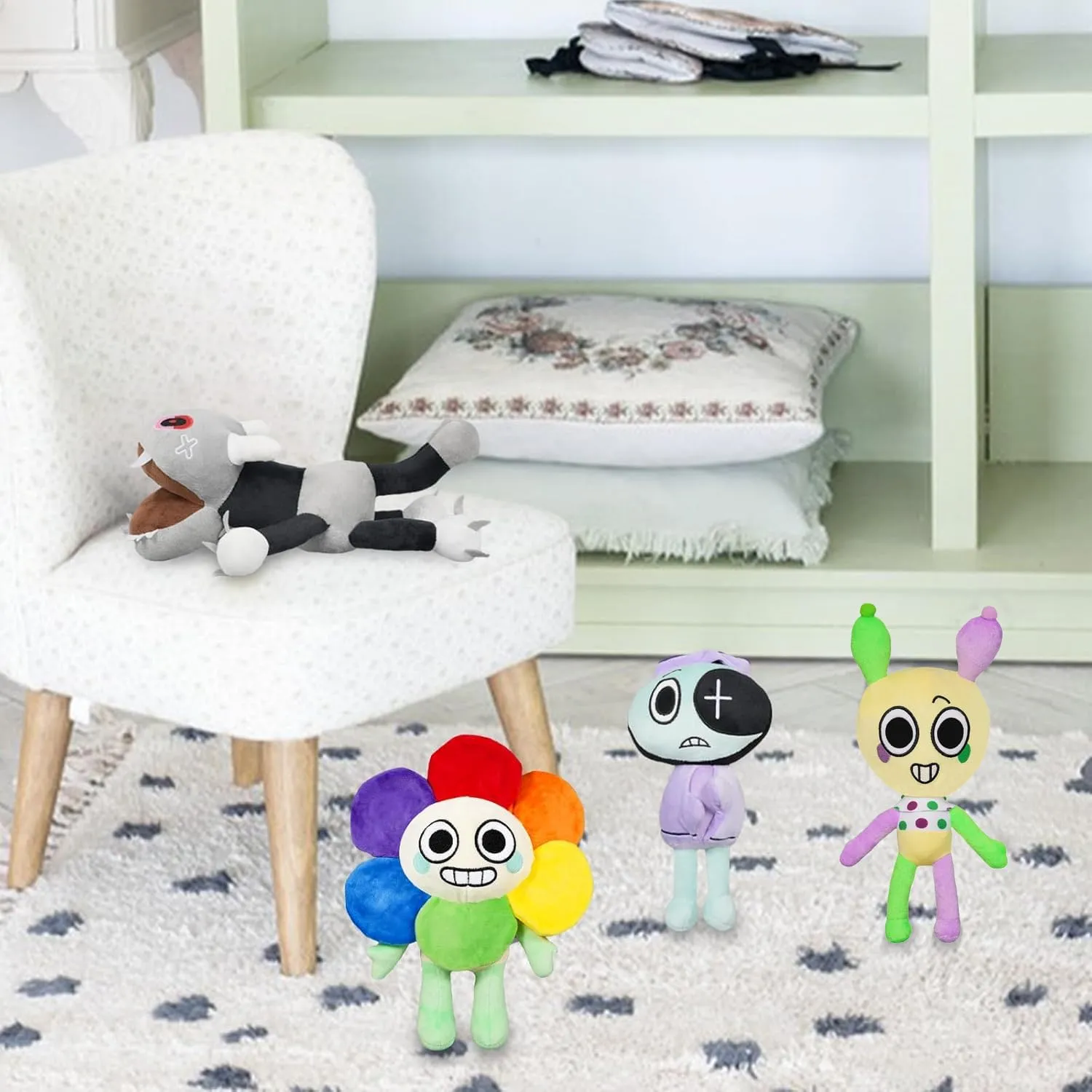 2025 New Dandy's World Plush, 9.8" Adorable Looey Plush Pillow Home Decors Birthday Valentines Gift for Fans and Kids