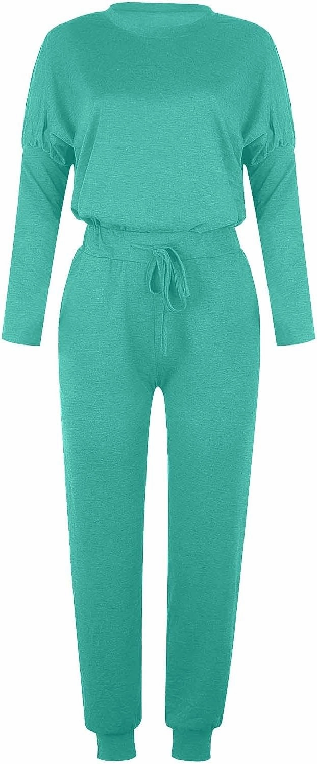 2025 Summer Sports 2 Piece Set,Lounge Sets Lightweight Crewneck Pullover Tops & Long Pants Tracksuit