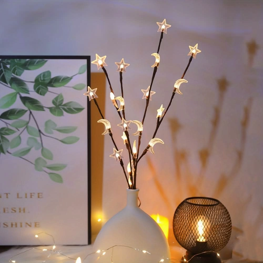 20 LED Star Moon Fairy Lights for Decor