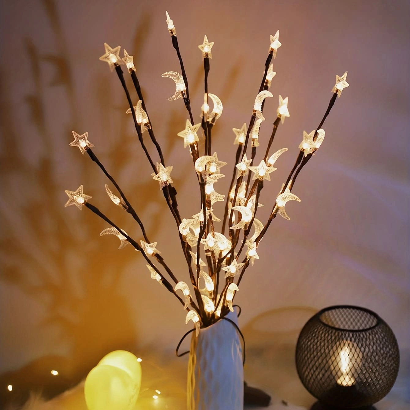 20 LED Star Moon Fairy Lights for Decor