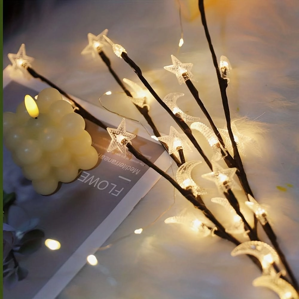 20 LED Star Moon Fairy Lights for Decor
