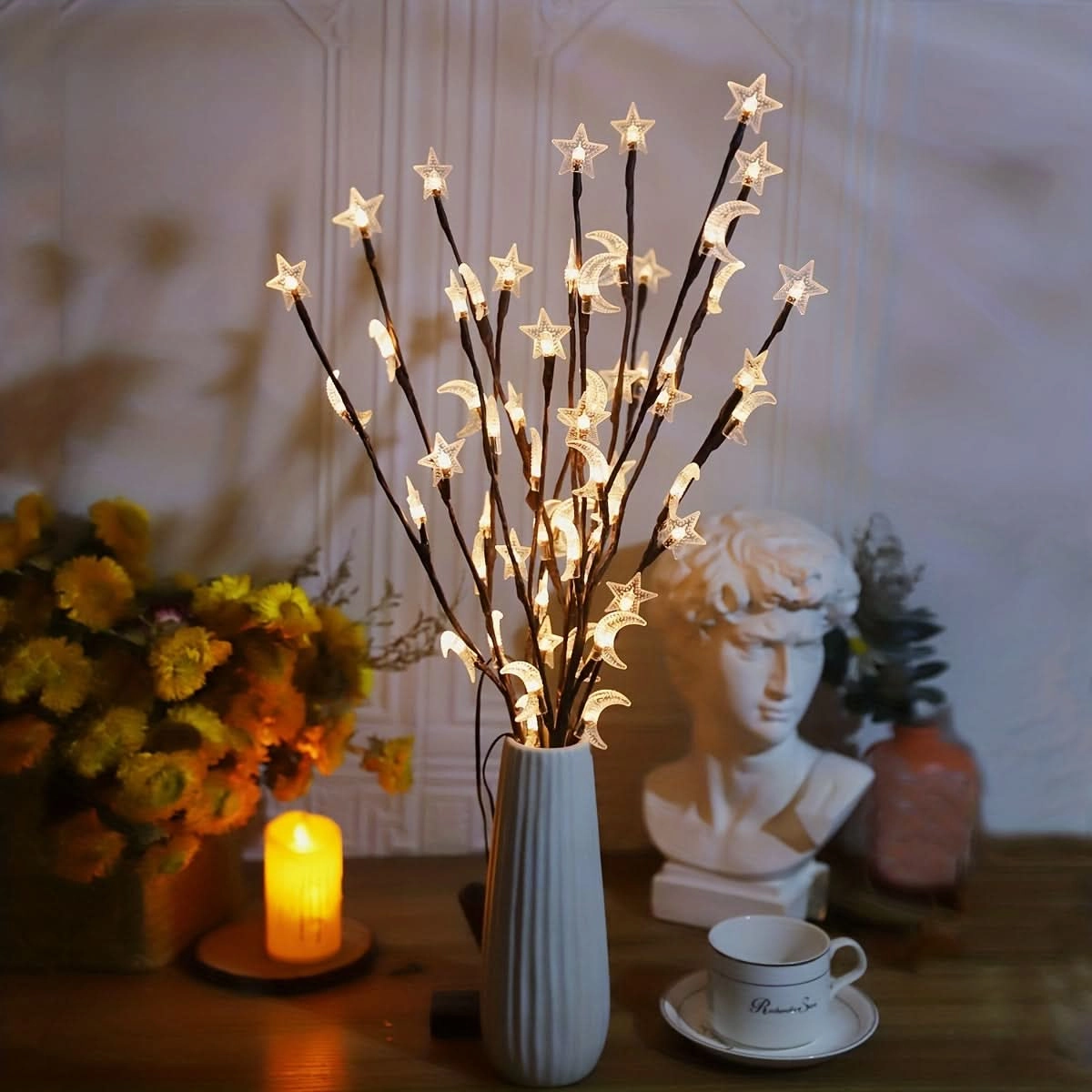 20 LED Star Moon Fairy Lights for Decor