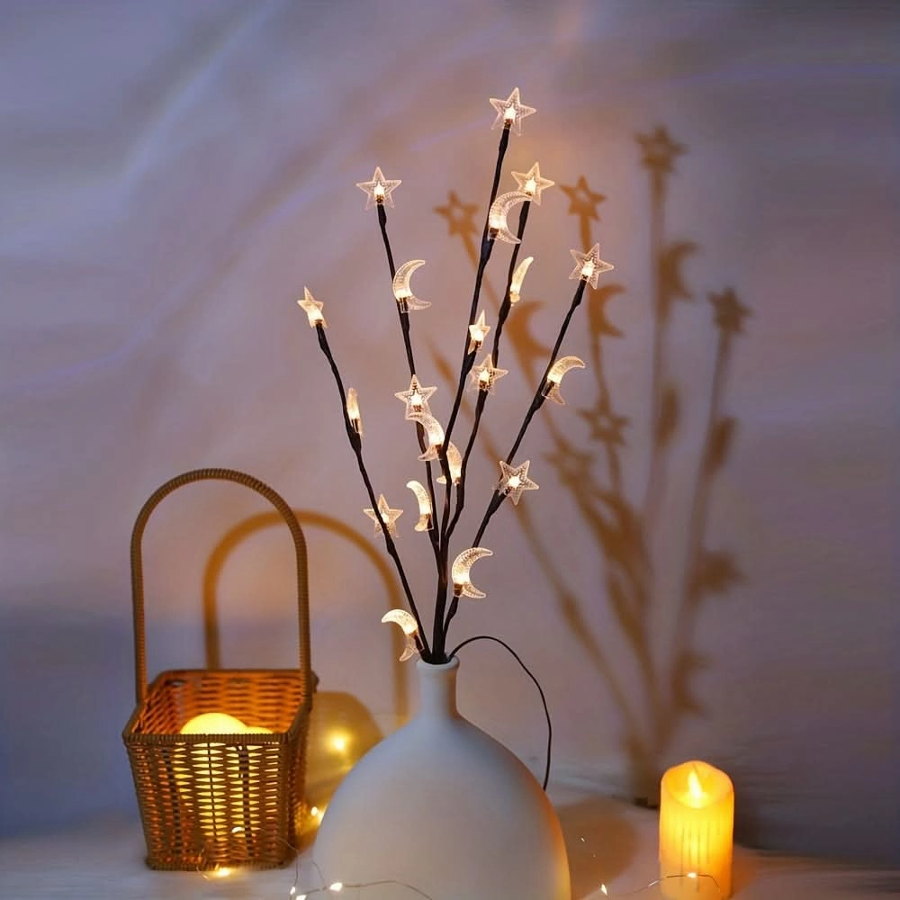 20 LED Star Moon Fairy Lights for Decor