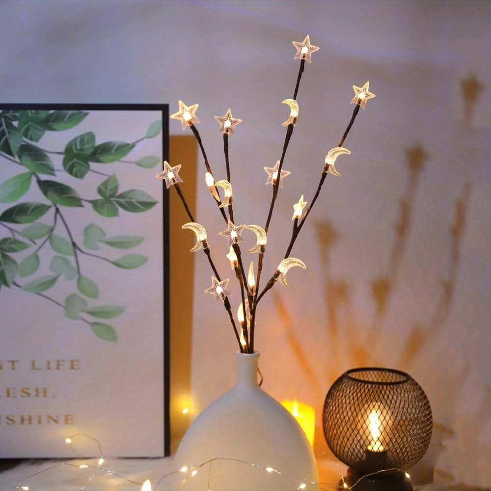 20 LED Star Moon Fairy Lights for Decor