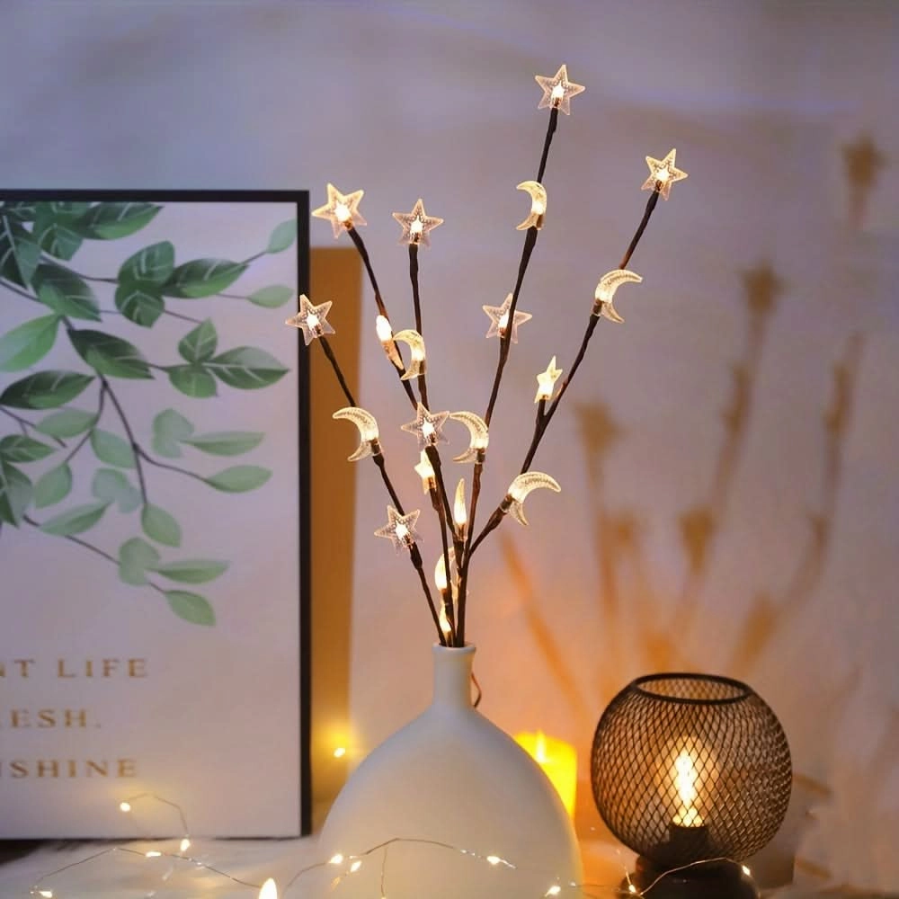 20 LED Star Moon Fairy Lights for Decor