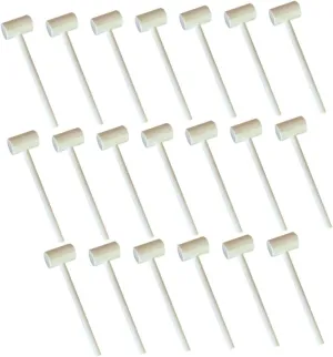 20pcs Solid Wood Mini Hammers for Safe Educational Hitting Hammer for Creative Play and Skill Development for Home Decoration and Present Giving