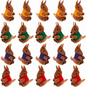 20Pcs Kangaroo Clip Buddy Kangaroo Clip Kangaroo Stuffed Animal Pencil Toppers Kangaroo Prizes Fuzzy Kangaroo Hugger Clip Animal Plush Pencil Clips Cute Toy