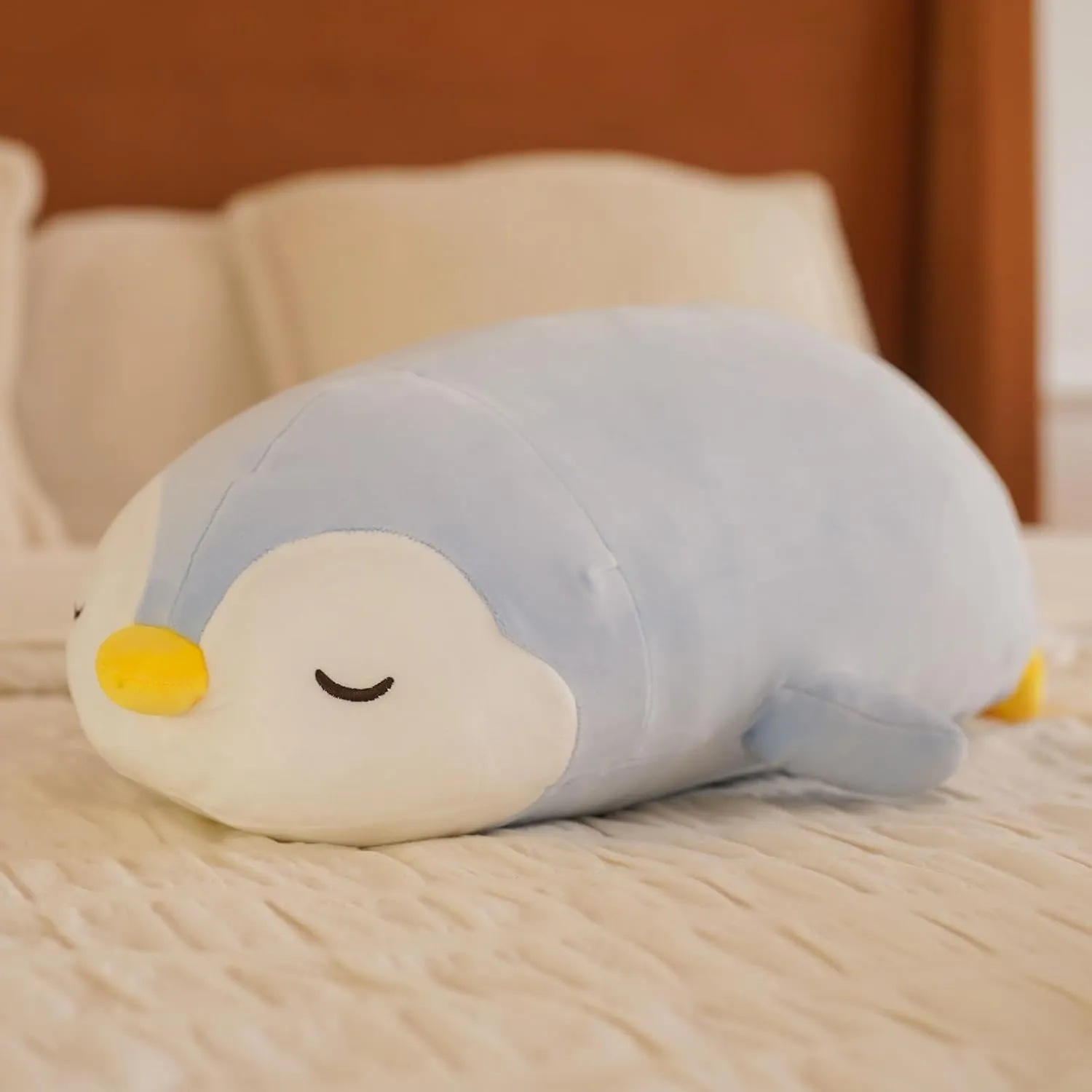 22" Penguin Stuffed Animal Plush Toy Large Cute Soft Body Pillow Kawaii Plushies for Girls, Gift for Kids Girl Boy Christmas Birthday