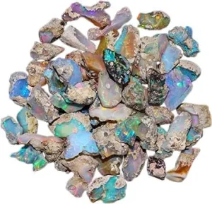 25.50Cts. Natural Raw Ethiopian Opal Stone, Lot Gemstones, Ultra Fire Play Opal Rough, Chakra Healing Crystals, Jewelry Making, Wire Wrapping, Loose Supply Wholesale, October Birthstone, DIY Craft