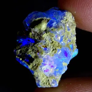 25.55Cts. Natural Raw Ethiopian Opal Stone, Lot Gemstones, Ultra Fire Play Opal Rough, Chakra Healing Crystals, Jewelry Making, Wire Wrapping, Loose Supply Wholesale, October Birthstone, DIY Craft