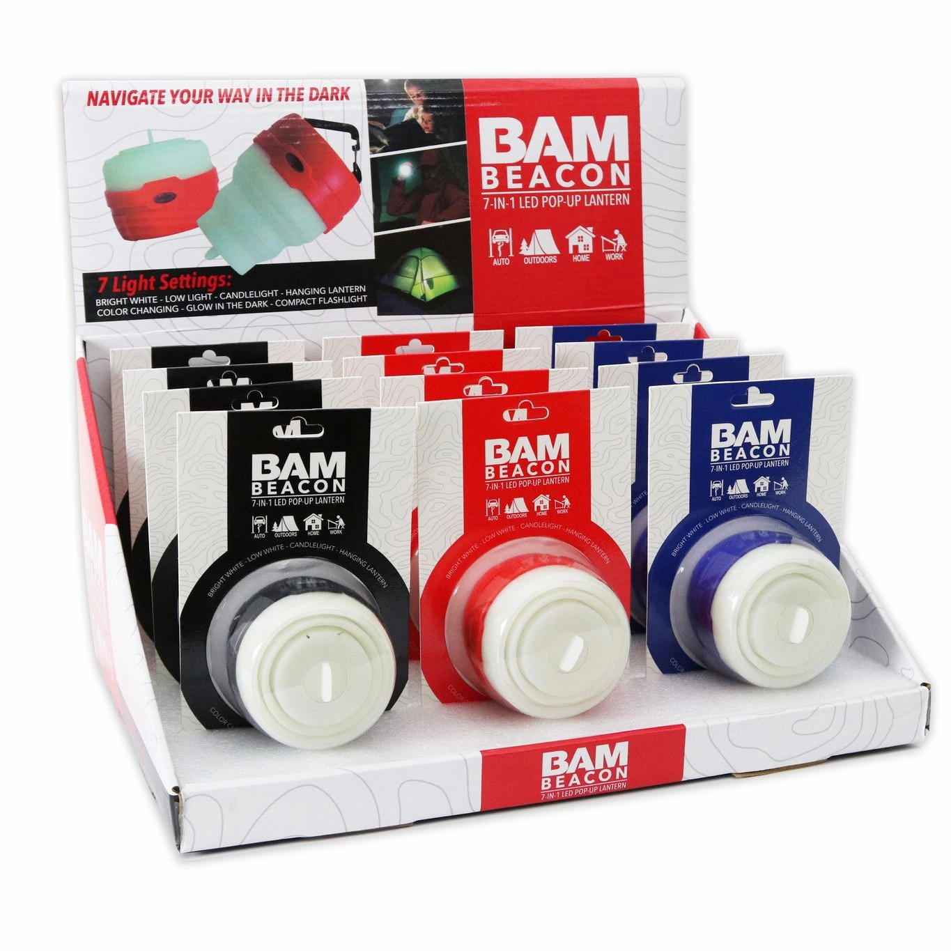 2-Pack: BAM Beacon 7-in-1 LED Lantern