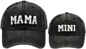 2PCS Family Hat Set - Mama & Mini Retro Baseball Cap - Snap Cap - Mother's Day