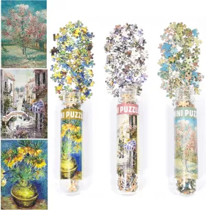 3 Pack Mini Jigsaw Puzzles 150 Pieces for Adults Small Jigsaw Puzzle 6 x 4 Inches House Entertainment Toys Home Decor Puzzles