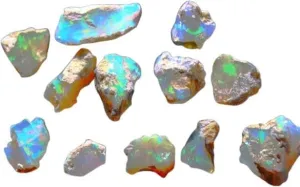 30.10Cts. Natural Raw Ethiopian Opal Stone, Lot Gemstones, Ultra Fire Play Opal Rough, Chakra Healing Crystals, Jewelry Making, Wire Wrapping, Loose Supply Wholesale, October Birthstone, DIY Craft