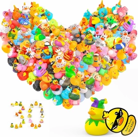 30Pcs Rubber Ducks with Tags for Ducking,Jeep Ducks for Ducking,Jeep Ducks with Tags for Ducking,30 Pack Rubber Ducks 30Cards Tags 30 Straps for Kids Baby Bath Toys Party Favors Cruise Ducks for Ships