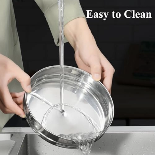 3 Tier Stackable Stainless Steel Insert Pans with Cooking Chip Portable Steamer Cooker with Basket Stand for 6QT Instant Pot Accessories Pot-in-Pot Cookware for Kitchen