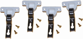 4 Euro 26mm 1" Concealed Inset Self Closing Hinges glacier bay medicine cabinets