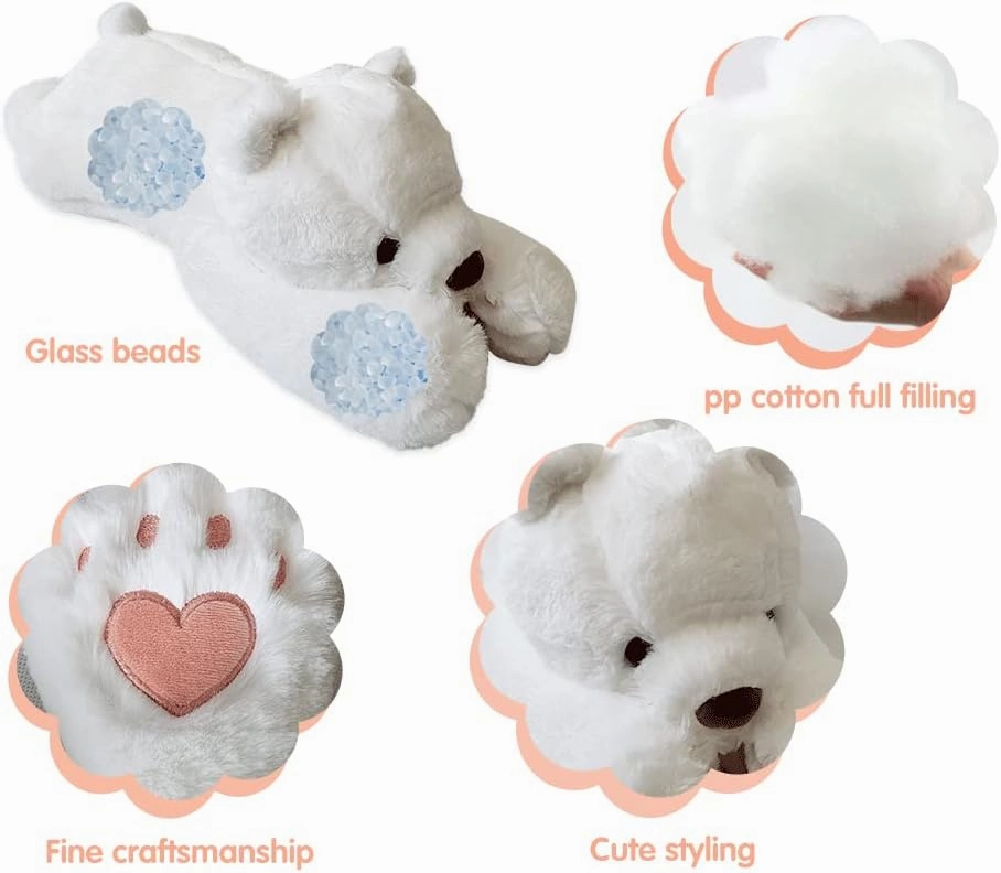 4lbs Polar Bear Weighted Stuffed Animals, 24 inch Weighted Plush Stuffed Animals for Adults, Cute Soft Weighted Plush Throw Animal Pillow Toy, Birthday Gifts for Adults Kids