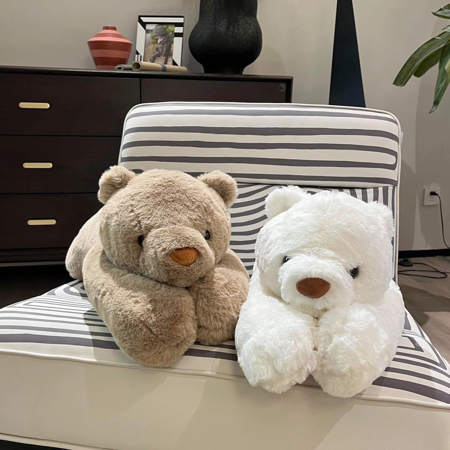 4lbs Polar Bear Weighted Stuffed Animals, 24 inch Weighted Plush Stuffed Animals for Adults, Cute Soft Weighted Plush Throw Animal Pillow Toy, Birthday Gifts for Adults Kids
