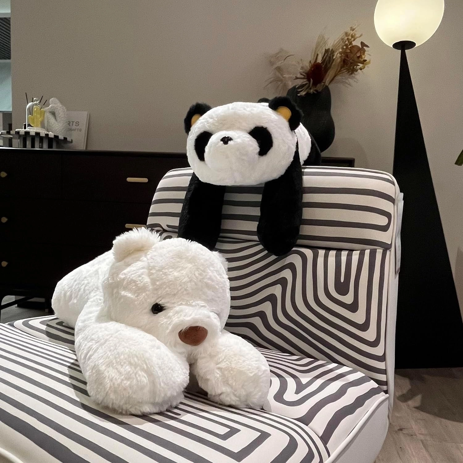 4lbs Polar Bear Weighted Stuffed Animals, 24 inch Weighted Plush Stuffed Animals for Adults, Cute Soft Weighted Plush Throw Animal Pillow Toy, Birthday Gifts for Adults Kids