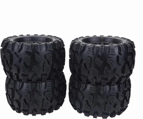 4pcs Handmade Toy Car Wheels Scale Black Plastic Wheel Accessories for Creative Model Building and Replacement Parts for Boys and Girls Projects