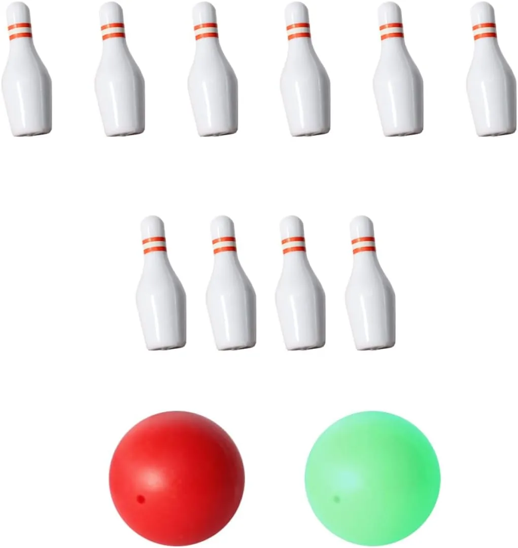 4sets Mini Bowling Set Doll House Bowling High Simulation for All Ages for Family Entertainment Miniature Home Decor