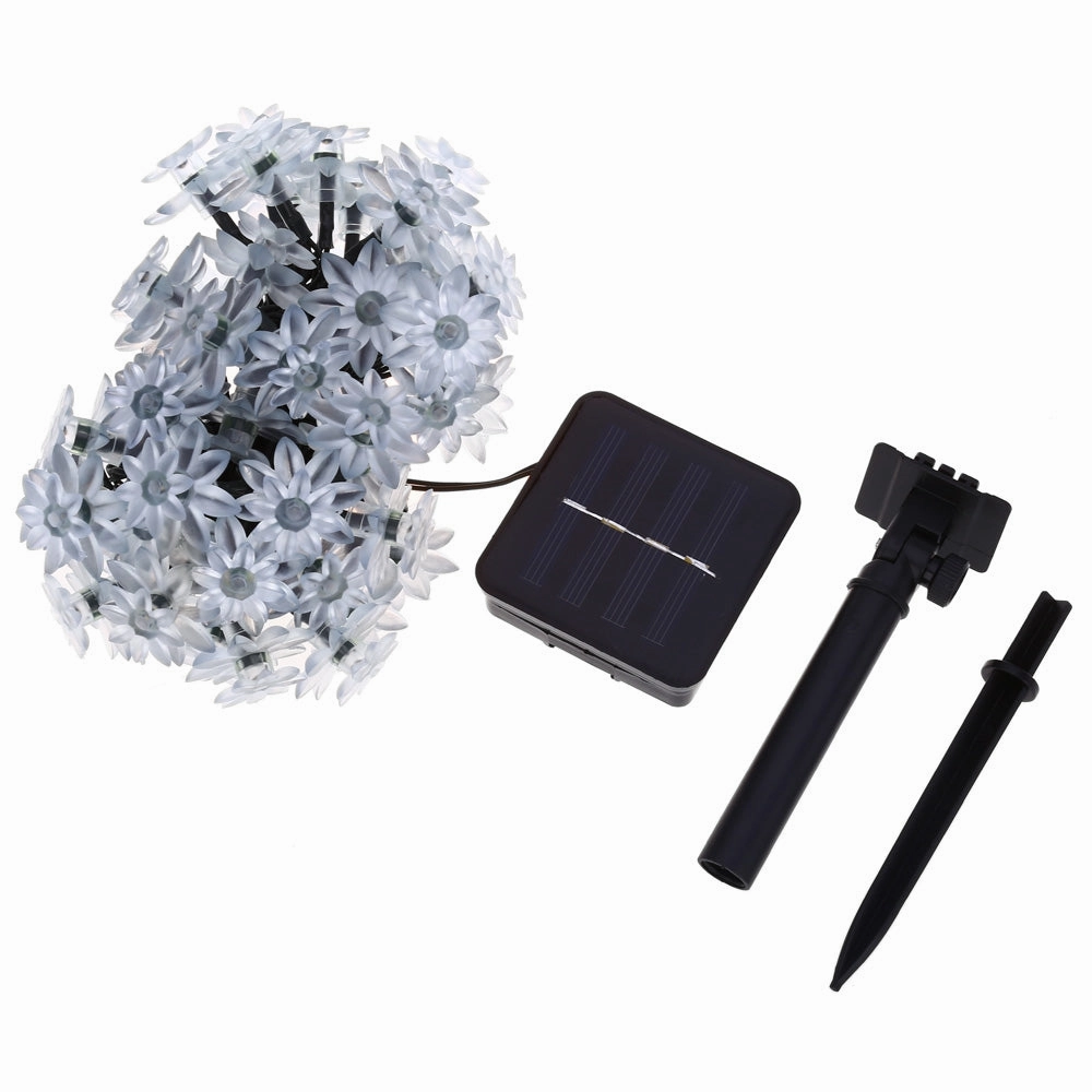 50 LEDs Solar Powered Lotus Flower