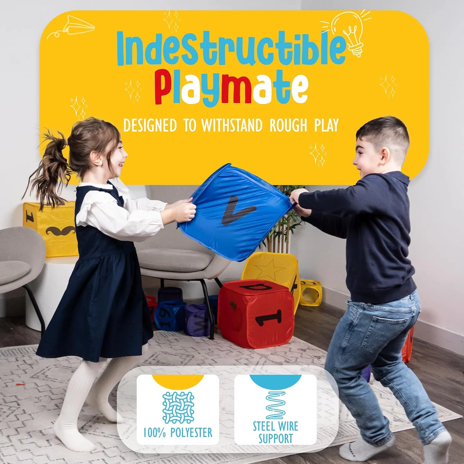 52Pcs Toddler Building Blocks - Foldable Jumbo Blocks, Kids Building Blocks, Alphabet, Numbers, Pictures, Puzzle Learning Toys for Toddlers (Combo Pack 52 Pcs)