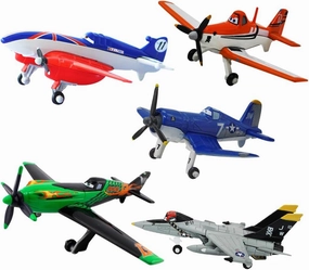 5 Pack Planes Dusty Skipper Ripslinger Bulldog Echo Metal Diecast Plane Model Toy (5 Pack Planes)