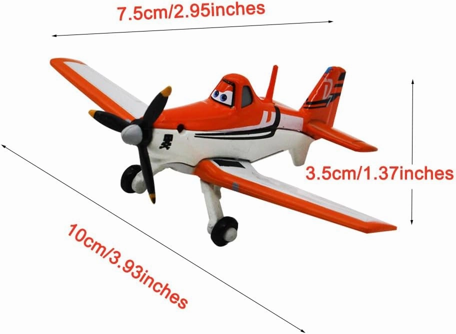 5 Pack Planes Dusty Skipper Ripslinger Bulldog Echo Metal Diecast Plane Model Toy (5 Pack Planes)