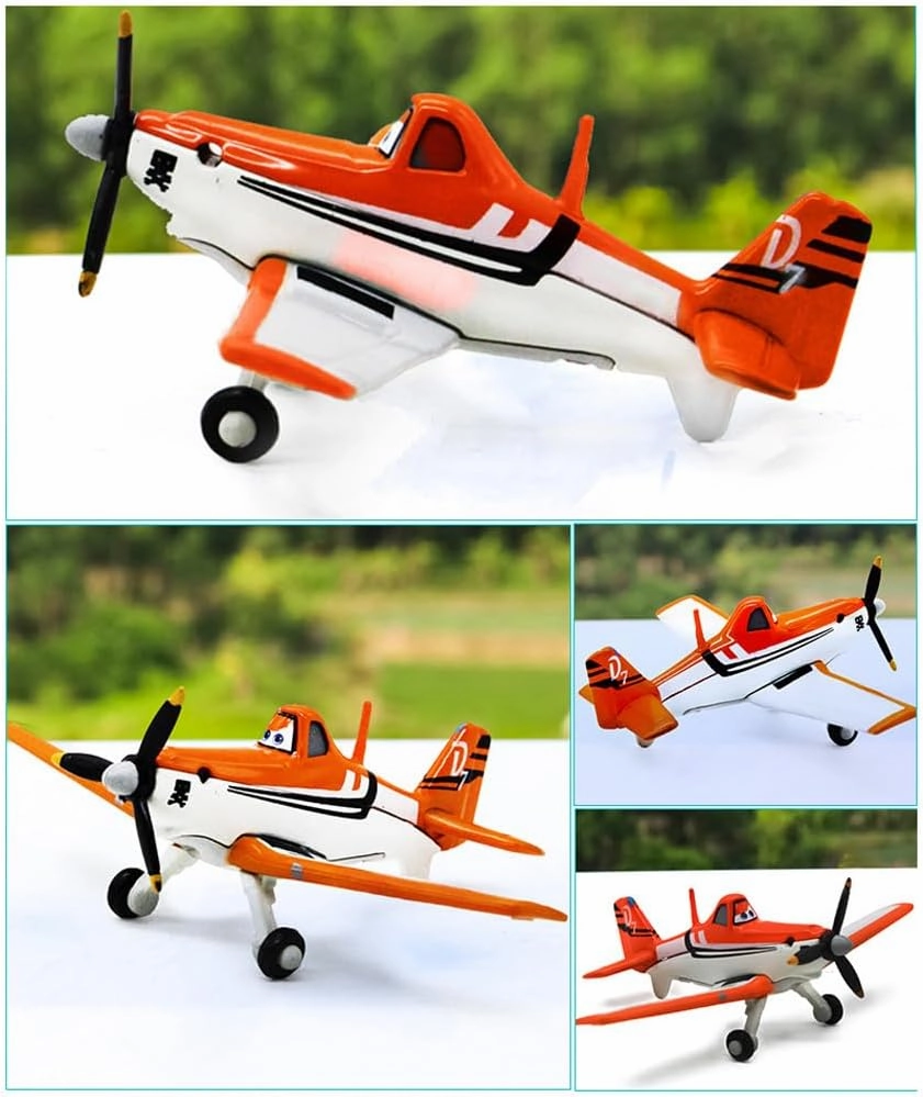 5 Pack Planes Dusty Skipper Ripslinger Bulldog Echo Metal Diecast Plane Model Toy (5 Pack Planes)