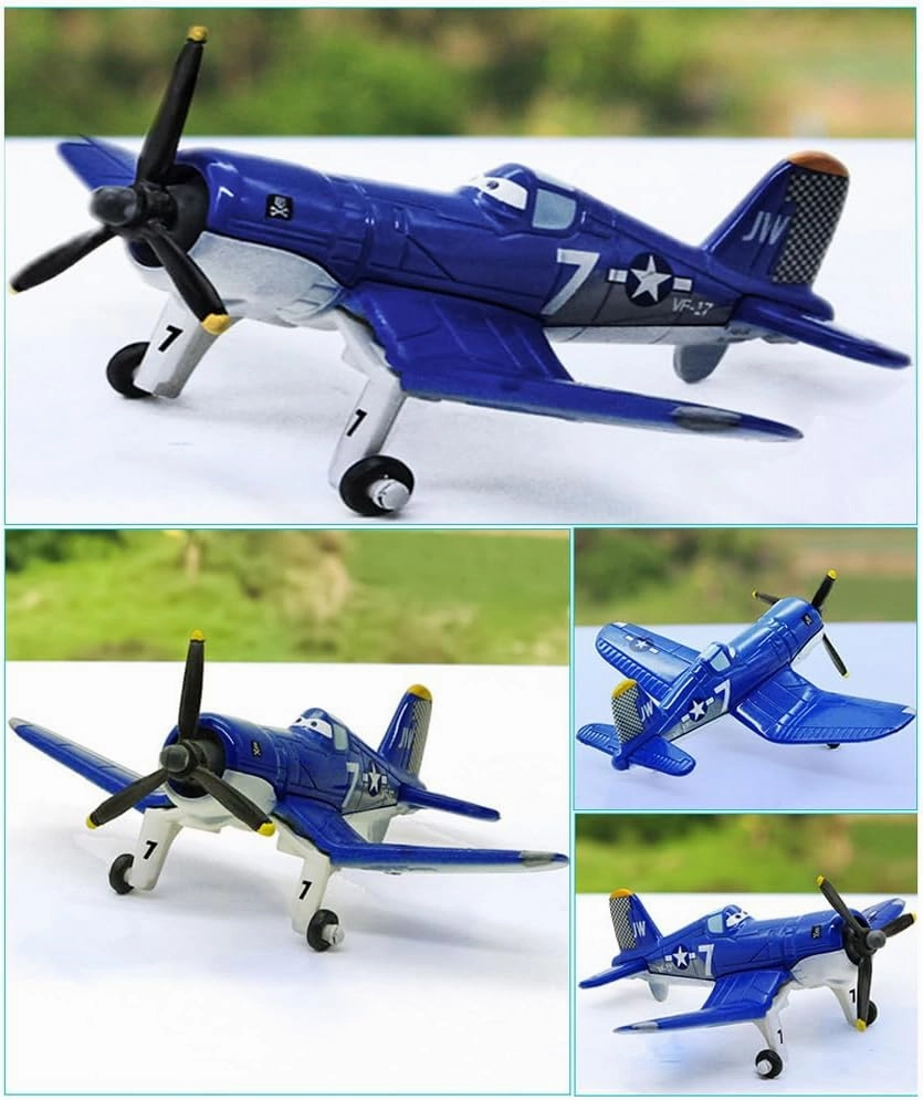 5 Pack Planes Dusty Skipper Ripslinger Bulldog Echo Metal Diecast Plane Model Toy (5 Pack Planes)