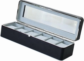 6 Slots Watches Storage Box Multifunctional Box Decorative Fashion with Transparent Lid Watch Display Holder for Shop Display