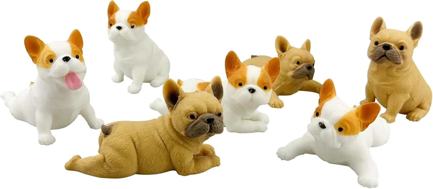 7 Pcs Dog Squishies Toy Set,Stress Balls for Kids and Adults,Animal Puppy Stress Relief Stretch and Squeeze Stress Toys for Kid Christmas Thanksgiving Birthday Gift Collect