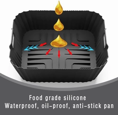 7pcs Air Fryer Accessories for Ninja Air Fryer Pro XL 6-in-1 - AF181 &AF141 6.5 QT Air Fryer, with brushes Clip Spatulas Baking trays Baking Needles Hand Clips,Recipes