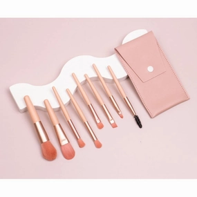 8-piece Mini Makeup Brush Set Portable Makeup Eye Shadow Brush Makeup Tool(C)
