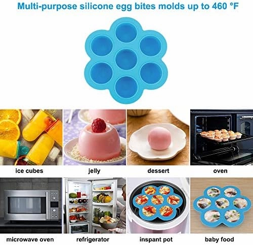 Accessories-Set-for-Insta-Pot, Accessory Compatible with Instant Pot 6 Qt 8 Quart, with Steamer Basket Cheesecake Pan Egg Steam Trivet Silicone Mold Mitts Tong