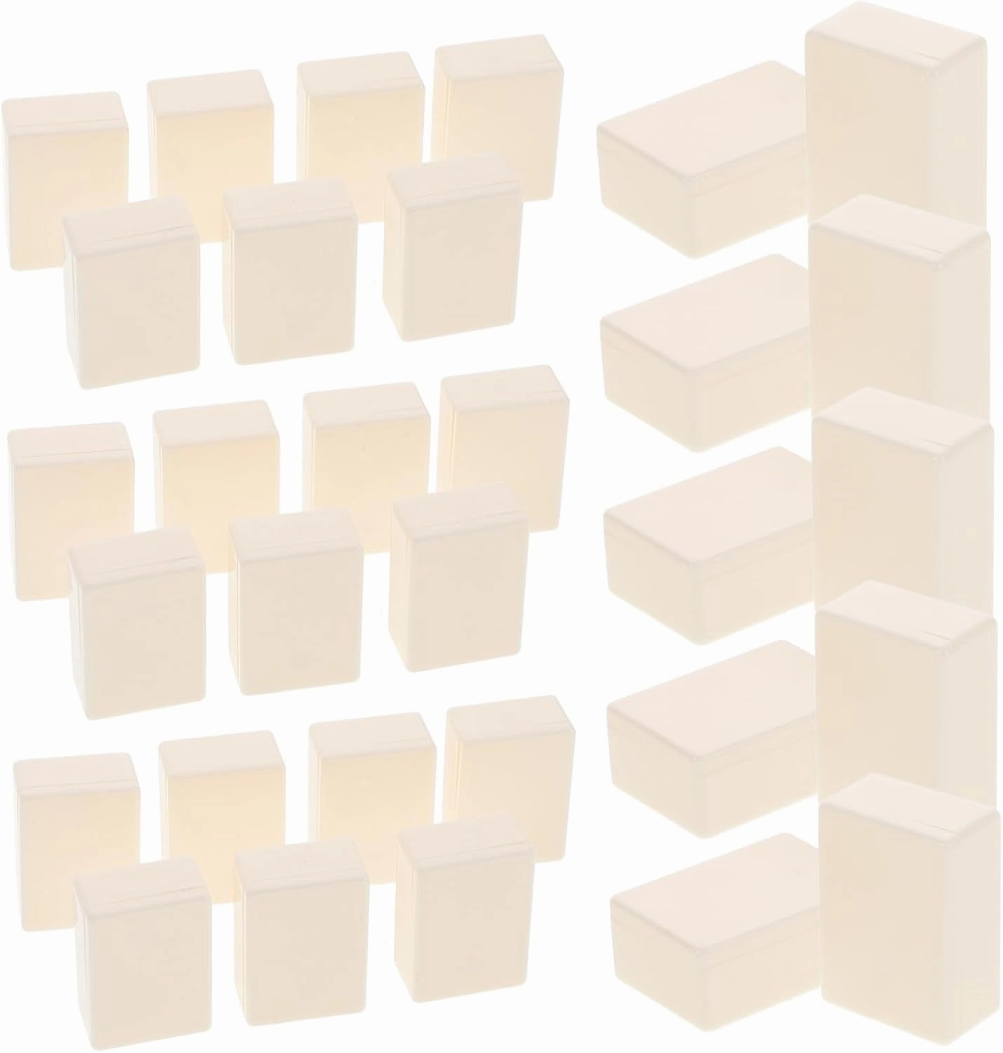 Acrylic White Game Pieces DIY Stacking Counting Markers for Custom Mahjong Gameplay and Creative Board Game Decoration for Adults and Table Games