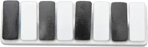 ADHD Sliding Toy, Portable Piano Key Slider, Ergonomic Adult Stress Relief for Office (White)